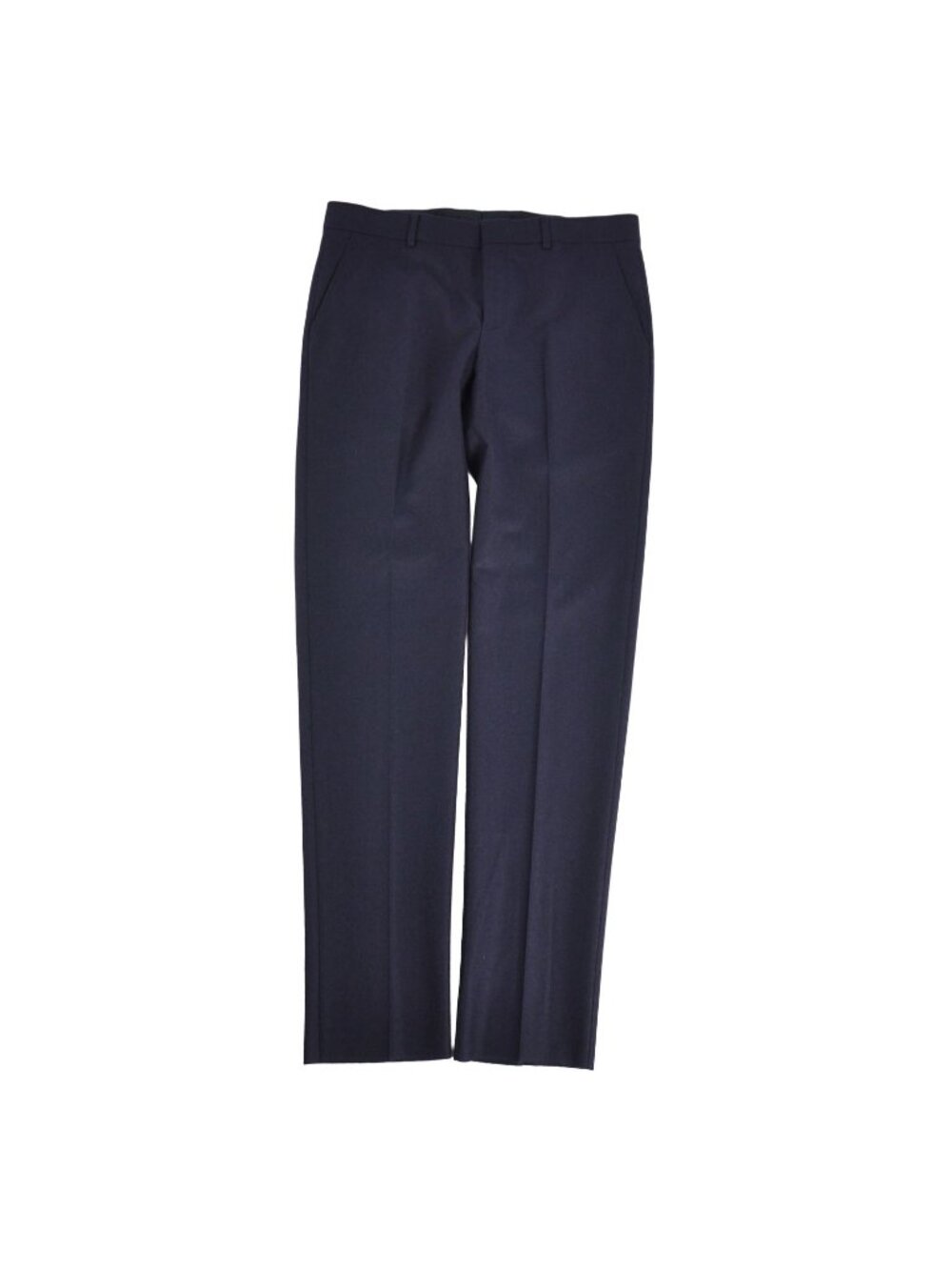 Hermes Pants Trousers Long Wool Navy 46